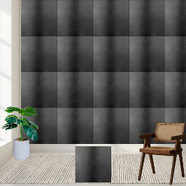 Elegantes Schwarz Textured Modern Matte Glossy Fliese