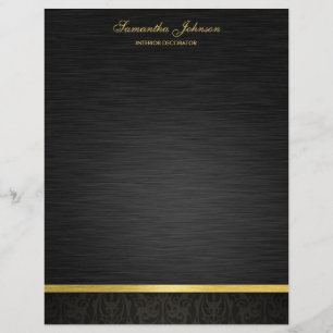 Elegantes Schwarz und Gold Flyer