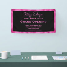 Elegantes Schwarz und Imitate Hot Pink Foil Busine