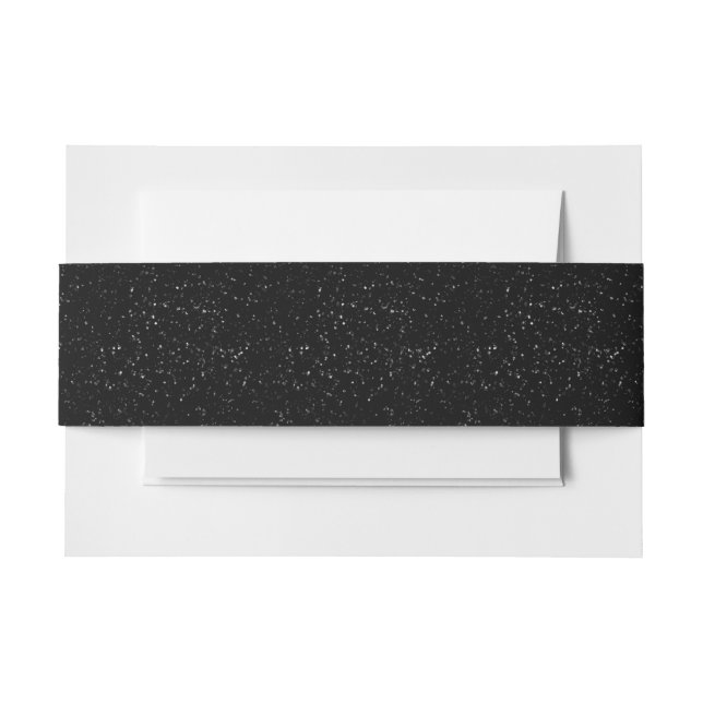 Elegantes Schwarz und Weiß Einladungsbanderole (Vorderseite Beispiel)