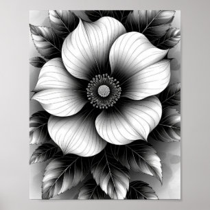 Elegantes Schwarz, Value Poster Papier (Matt)