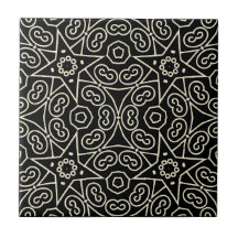 Elegantes Schwarz-Weiß-Abstraktes Geometrisches Mu