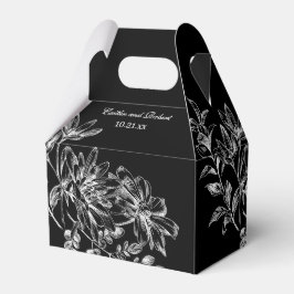 Elegantes Schwarz-Weiß-Blau Geschenkschachtel