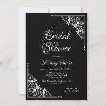 Elegantes Schwarz-Weiß-Brautparty