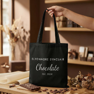 Elegantes Schwarz-Weiß-Custom-Schokoladen-Kundenge Tasche