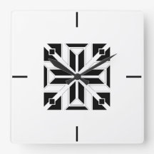 Elegantes Schwarz-Weiß-Geometrie-Muster