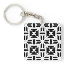 Elegantes Schwarz-Weiß-Geometrie-Muster
