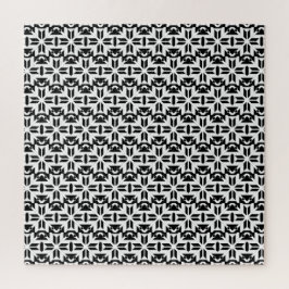 Elegantes Schwarz-Weiß-Geometrisches Muster