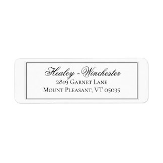 Elegantes Schwarz-Weiß-Hochzeitsplatz