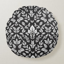 Elegantes Schwarz-Weiß-Leaf-Muster