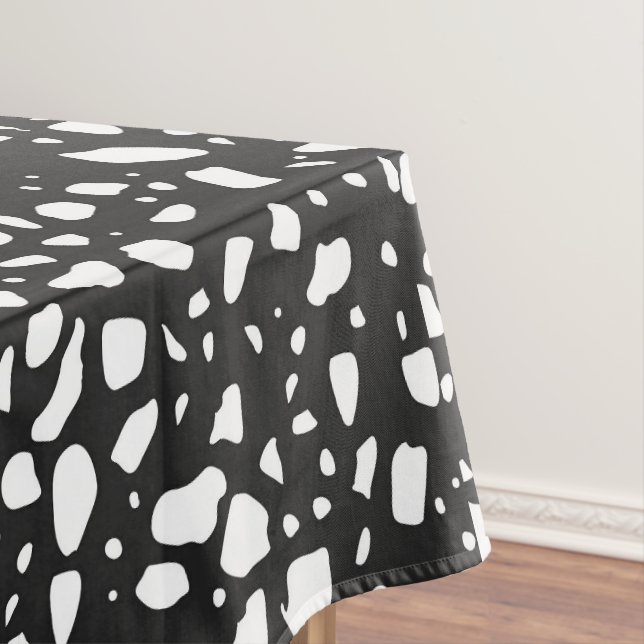 Elegantes Schwarz-Weiß-Muster | Modern Tischdecke (Beispiel)