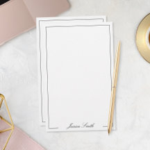 Elegantes Schwarz-Weiß-Schrift-Monogramm