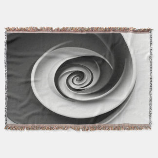 Elegantes Schwarz-Weiß-Spiral-Abstraktdesign,  Decke