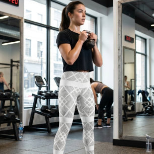 Elegantes schwarzes Diamant-Nahtlos-Muster Leggings