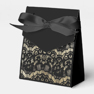 Elegantes schwarzes Gold Luxus, französische Blum Geschenkschachtel