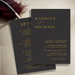 Elegantes Schwarzes Gold Modernes Einladung<br><div class="desc">Elegante Schwarz und Gold moderne Typografie in einer Minimalistischen Einladungskarte. Feiern Sie Ihren besonderen Tag mit dieser eleganten und wunderschönen Einladungskarte für Ihre Hochzeit, um Ihren besondere Anlass zu verschönern. Alle Texte sind so vorbereitet, dass Sie sie einfach und schnell mit Ihren eigenen Details personalisieren können. Wenn Sie weitere Anpassungen...</div>