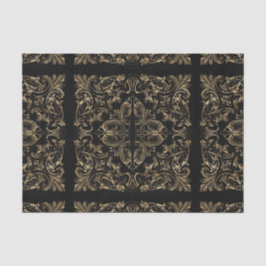 Elegantes Schwarzes Gold Seidenpapier