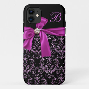Elegantes schwarzes lila Case-Mate iPhone hülle