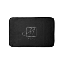 Elegantes Schwarzes Monogramm-Design