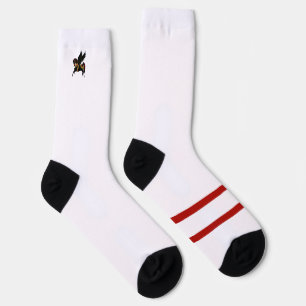 Elegantes schwarzes Pegasus-Klassisches-Karussell- Socken