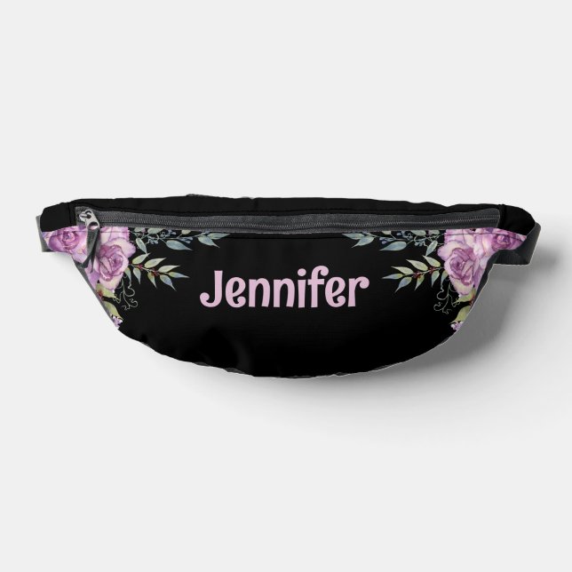 elegantes schwarzes Rosa, personalisiert cool Bauchtasche (Ablage )