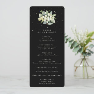 Elegantes schwarzes Schneebeeren- und Eukalyptus-B Programm