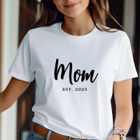 Elegantes schwarzes Schriftzug-T-Shirt für neue Mü