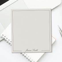 Elegantes schwarzes und elfenbeinfarbenes Monogram