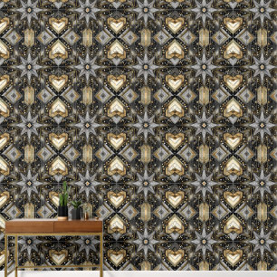 Elegantes Schwarzes und Gold Tapete
