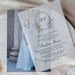 Elegantes Schwarzes Wappen Formal Quinceañera
