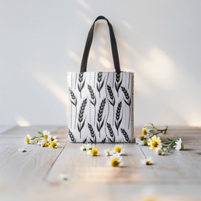 Elegantes Schwarzes Weizenmuster Tasche (Von Creator hochgeladen)