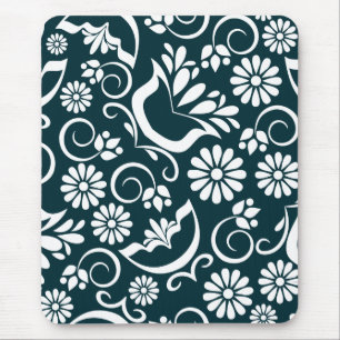 Elegantes Schwarzweiß-Mousepad Mousepad