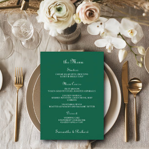 Elegantes Script-12x18" Menü "Hochzeitsmenü" Menükarte