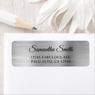 Elegantes Script Bale Metallic Silver