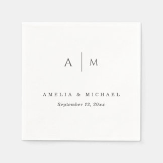 Elegantes Script Custom Wedding Napkins Serviette