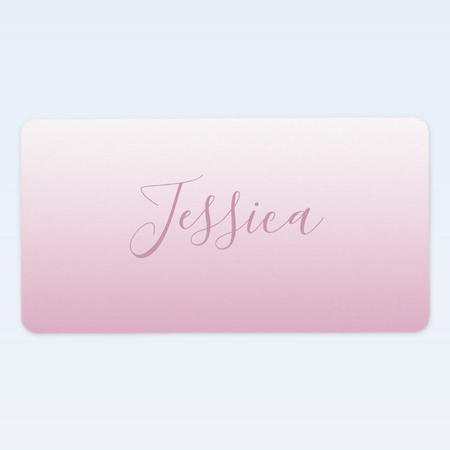 Elegantes Script & Editable Pink (beliebige Farbe) Adressaufkleber (Von Creator hochgeladen)