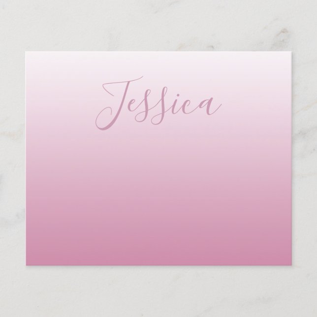 Elegantes Script & Editable Pink (beliebige Farbe) Flyer (Vorne)