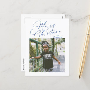 Elegantes Script Foto Frohe Weihnachten