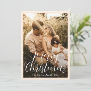 Elegantes Script-Foto Moderne Weihnachten