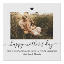 Elegantes Script-Happy Mother's Day Foto Keepake