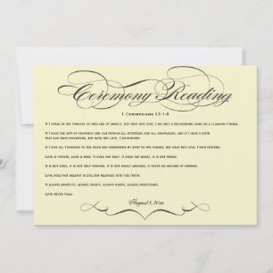 Elegantes Script Hochzeitsfeier Lesen