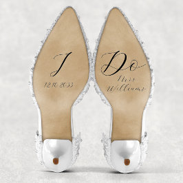 Elegantes Script I Do Bride Wedding Shoe Vinyl Dec Aufkleber
