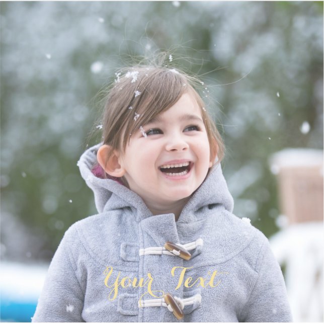 Elegantes Script Name Foto DIY Custom Cut Vinyl Aufkleber (Vorderseite)