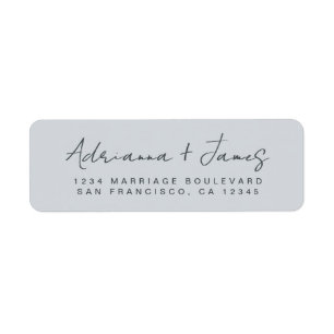 Elegantes Script Pastel Blue Wedding