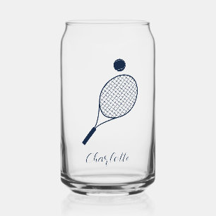 Elegantes Script Tennis Player Monogram Personalis Dosenglas