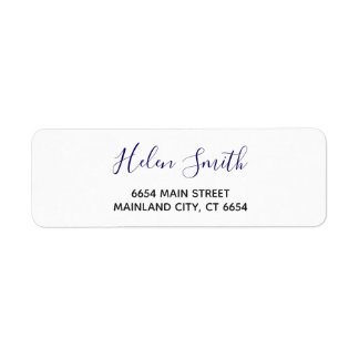Elegantes Script-Typografie-Rücksendeadresse-Label