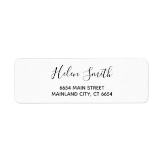 Elegantes Script-Typografie-Rücksendeadresse-Label