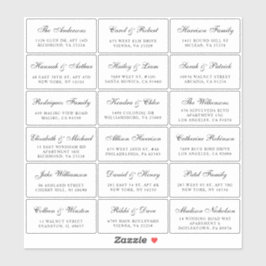Elegantes Script Wedding Guest Address Labels
