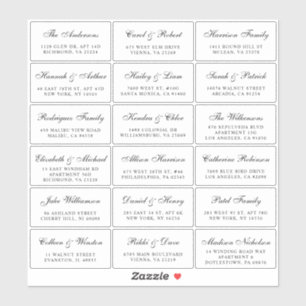 Elegantes Script Wedding Guest Address Labels