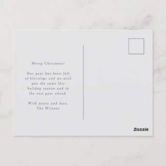 Elegantes Script Weihnachts-Segeln Urlaub Postkarte